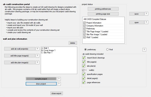 AB CADD Construction Portal