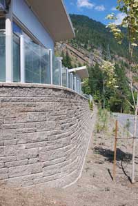 Patterned Retaining Wall