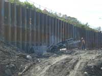 CSX Retaining Wall