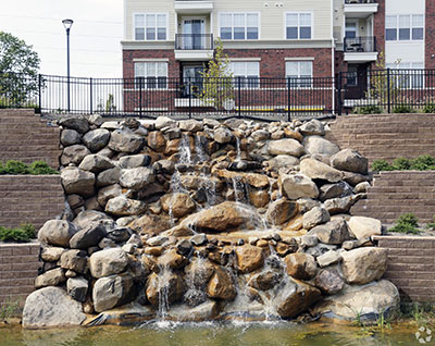 Boulder waterfall