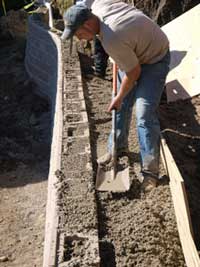 Woodland Heights Retaining Wall Project