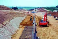 Retaining wall construction Retaining wall construction