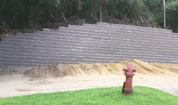 retaining wall construction