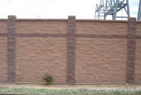 Meadow Substation Concrete Block Fence Meadow Substation Concrete Block Fence