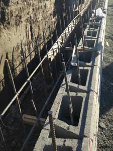 Allan Block masonry construction