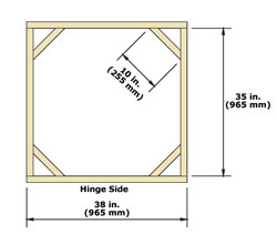 Compost Bin Lid Frame Layout 1