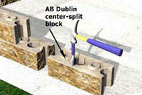 Split an AB Dublin Center-Split Block