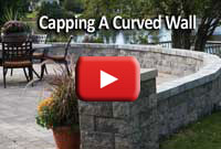 Capping a Curved Patio Wall