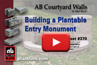 How to Build a Entry Monument with Planter