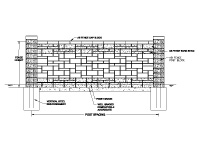 Block Fence Ashlar Patterned Bond Beam: AB Fence