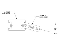 Concrete Fence Modified Curve Connection: AB Fence