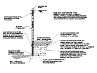 Concrete Fence Detail: Allan Block Fence Retaining Soil