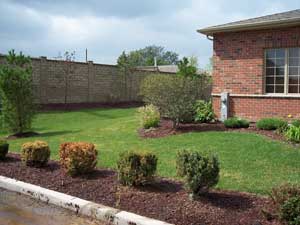 Concrete Fence with color band