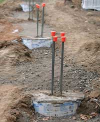 Concrete fence construction Concrete fence construction