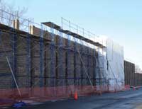 Concrete fence construction Concrete fence construction