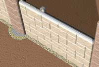 Step 6: Place grout Stop Material Step 6: Place grout Stop Material