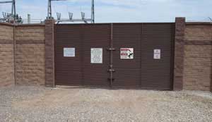 Concrete Fence With Gate