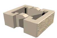 AB Fence Large Post Block AB Fence Large Post Block