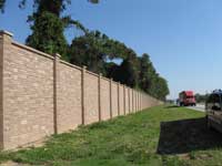 Concrete Fence Sound Barrier