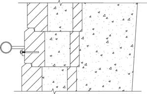 wall penetration cross section