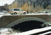 retaining wall bridge over culvert