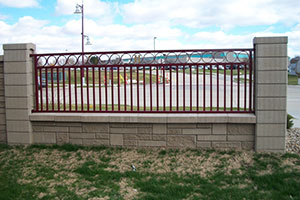 AB Fence with rod iron fencing AB Fence with rod iron fencing