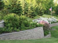 Retaining Wall Planter Terrace