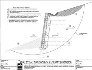 global stability for retaining walls