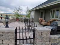 Patio enclosure with gate Patio enclosure with gate
