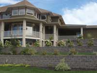 Front Yard Terraced Retaining Wall