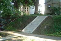 Front Yard Before Retaining Wall