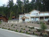 Front Yard Terraced Retaining Walls on Slope