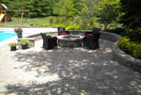 curved seating wall with fire pit curved seating wall with fire pit