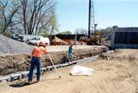 Construction of the Herrick Street Bridge, NY