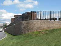 High Pointe Commons Commercial Retaining Wall Project in Harrisburg, PA