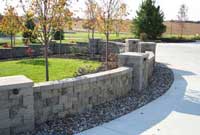 courtyard wall front entry fence