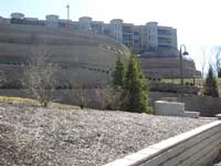 Commercial Retaining Wall with Terraces