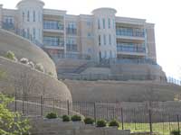 terraced Retaining Wall: Skyline Ridge Development Terraced Retaining Wall: Skyline Ridge Development