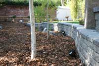 Raised Patio with Allan Block Retaining Walls