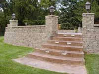 retaining wall with seating wall on top retaining wall with seating wall on top