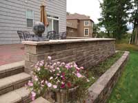 retaining wall with terraces retaining wall with terraces