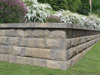 Retaining Wall: AB Fieldstone Cascade Facing Series Retaining Wall: AB Fieldstone Cascade Facing Series