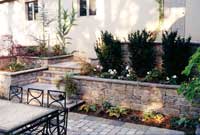 retaining wall planter