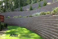 Retaining Wall After Retaining Wall After