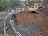 Terraced Retaining Wall Construction Terraced Retaining Wall Construction