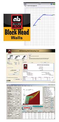 Retaining wall tools for estimating