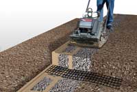 Compact retaining wall