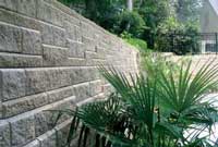 patterned retaining walls