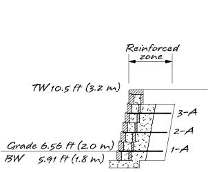 retaining wall section 1