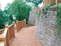 retaining wall pattern retaining wall pattern